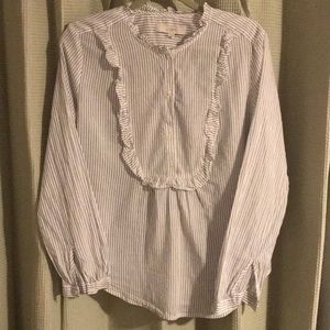 LOFT Pinstripe blouse